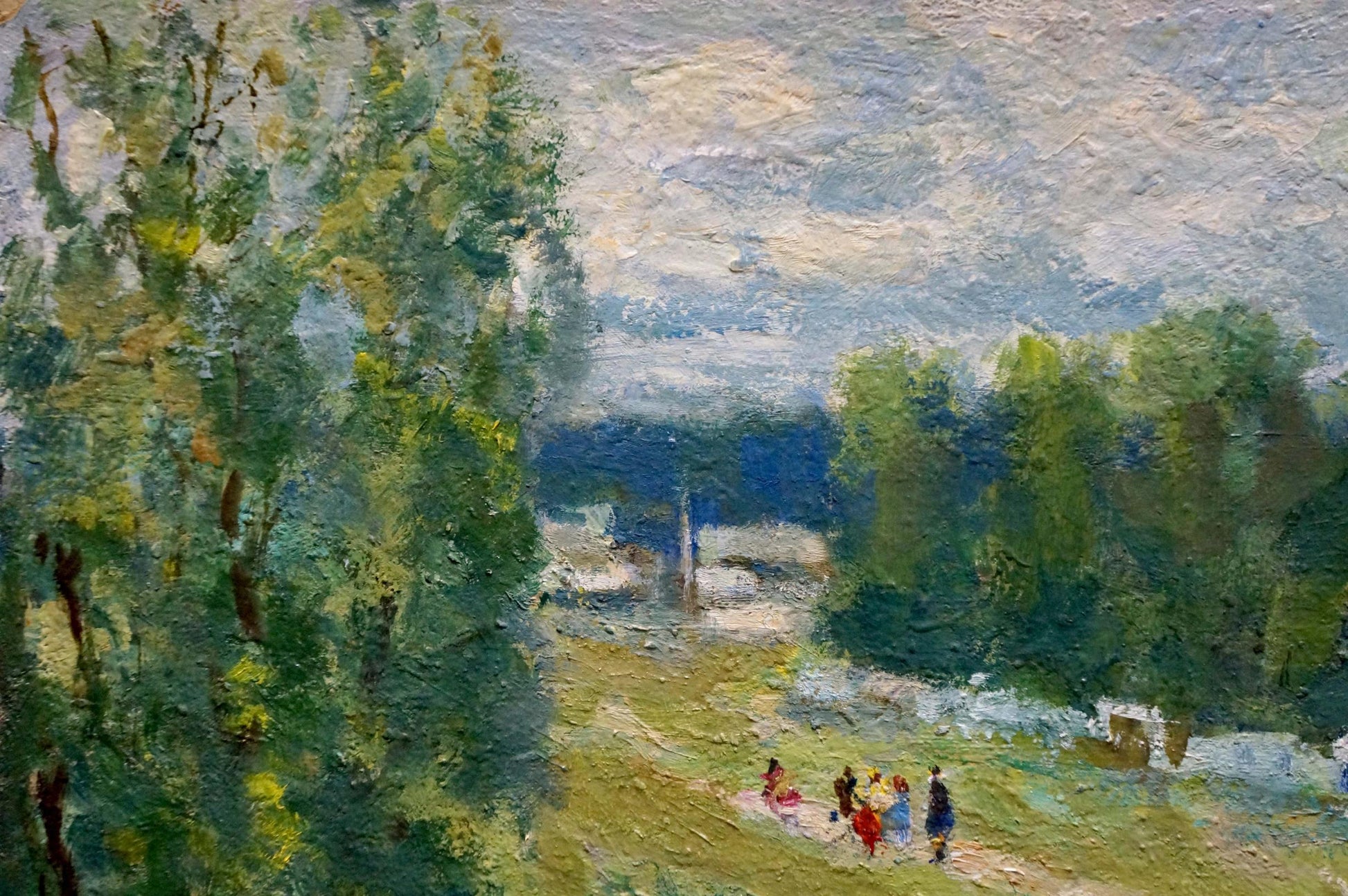 Oil painting Summer by Vasetsky Grigory Stepanovich, sunlit landscape