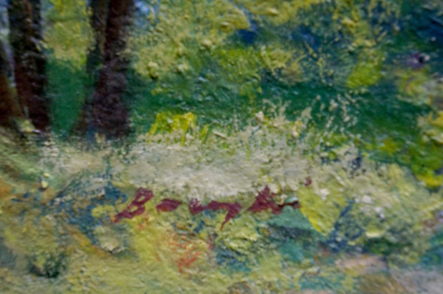 Oil painting Summer by Vasetsky Grigory Stepanovich, textured forest floor