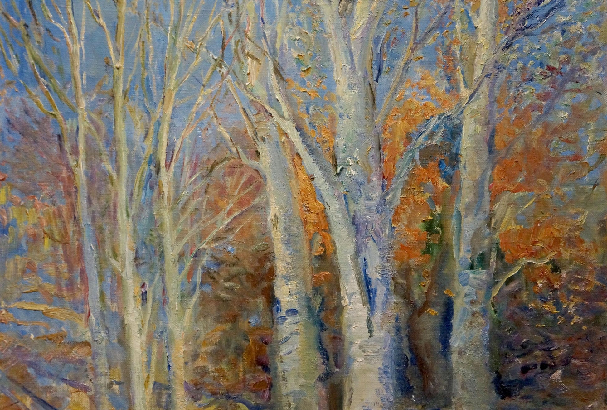 Oil painting of autumn forest by Tytarenko Odarka Anatoliivna