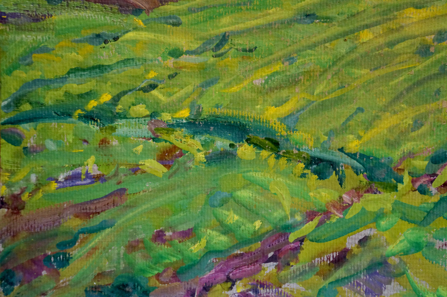Vibrant impressionist oil painting of Mikhailovka village by Fomin Anatoly Nikiforovich