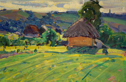 Oil painting of Mikhailovka village by Fomin Anatoly Nikiforovich