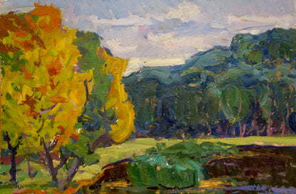 Vibrant Quiet Lake oil painting by Fomin Anatoly Nikiforovich