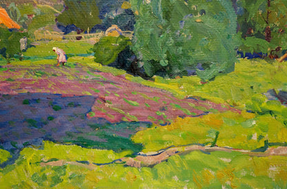 Vibrant impressionist oil painting Summer by Fomin Anatoly Nikiforovich