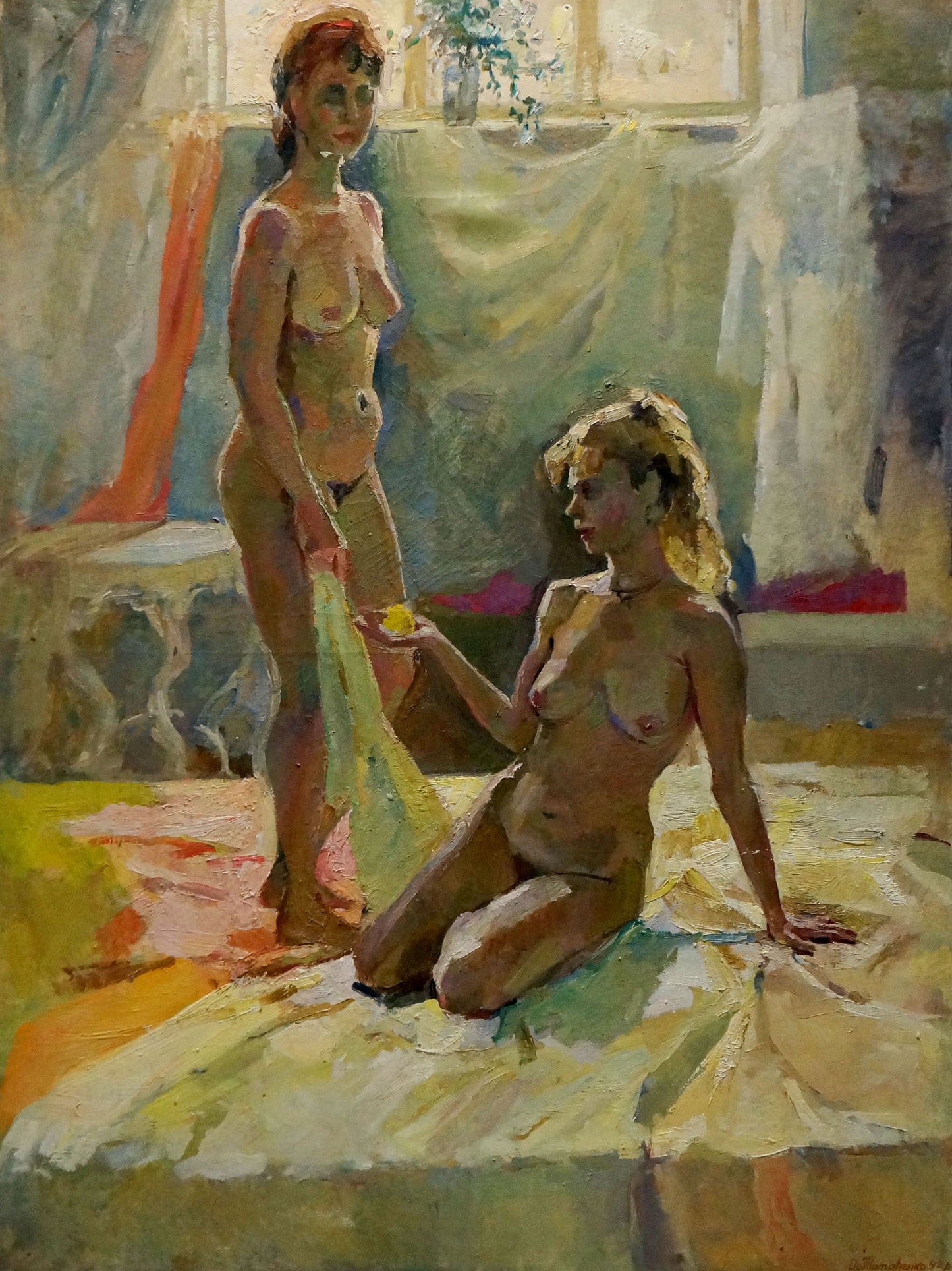 Oil painting of female figures by Tytarenko Odarka Anatoliivna