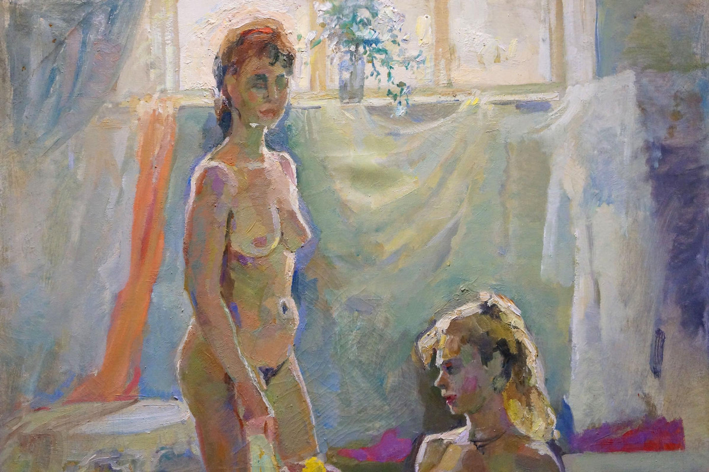 Oil painting of female figures by Tytarenko Odarka Anatoliivna