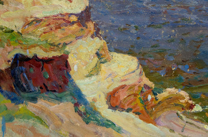 Vibrant impressionistic oil painting Oil painting Dnieper by Fomin Anatoly Nikiforovich