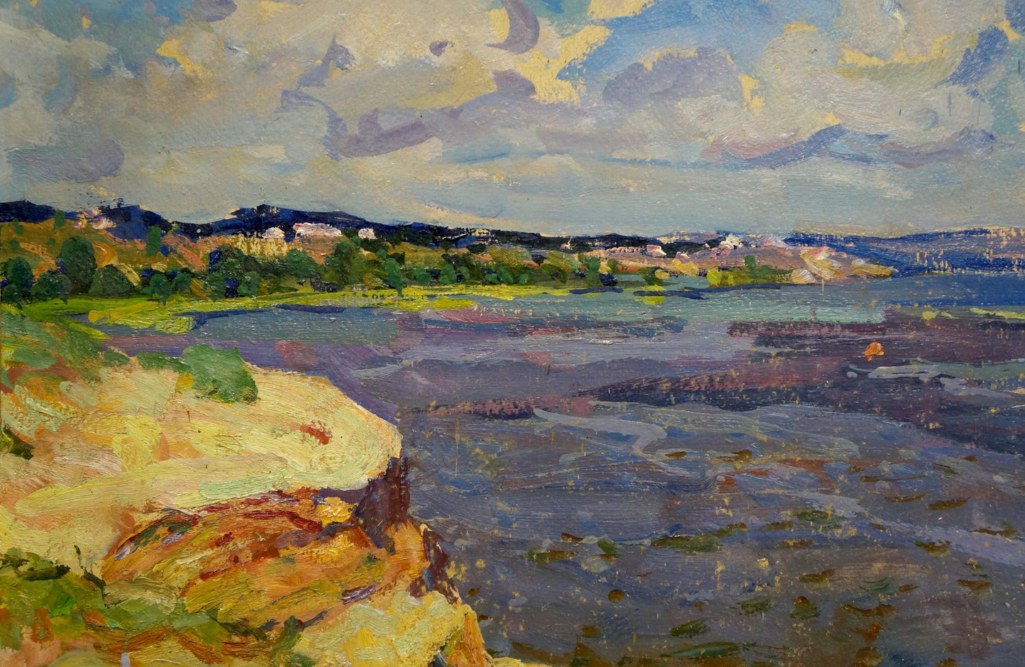 Impressionistic Oil painting Dnieper by Fomin Anatoly Nikiforovich