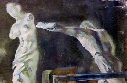 Oil painting of pale sculpted figure by Titarenko Maria Anatolyevna