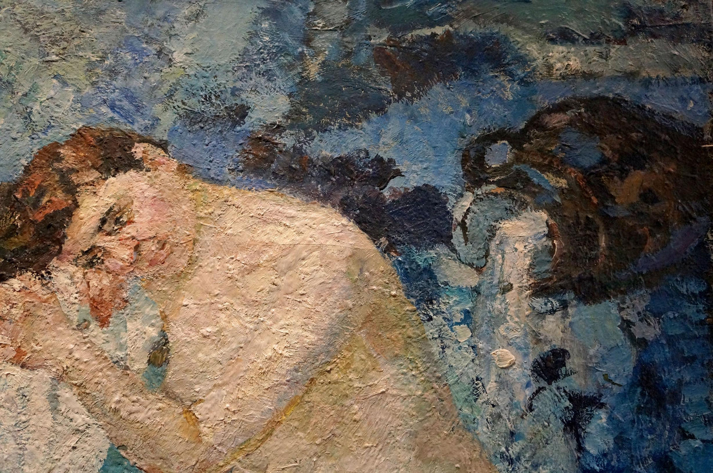 Oil painting recreation by Tytarenko Odarka Anatoliivna of reclining figure