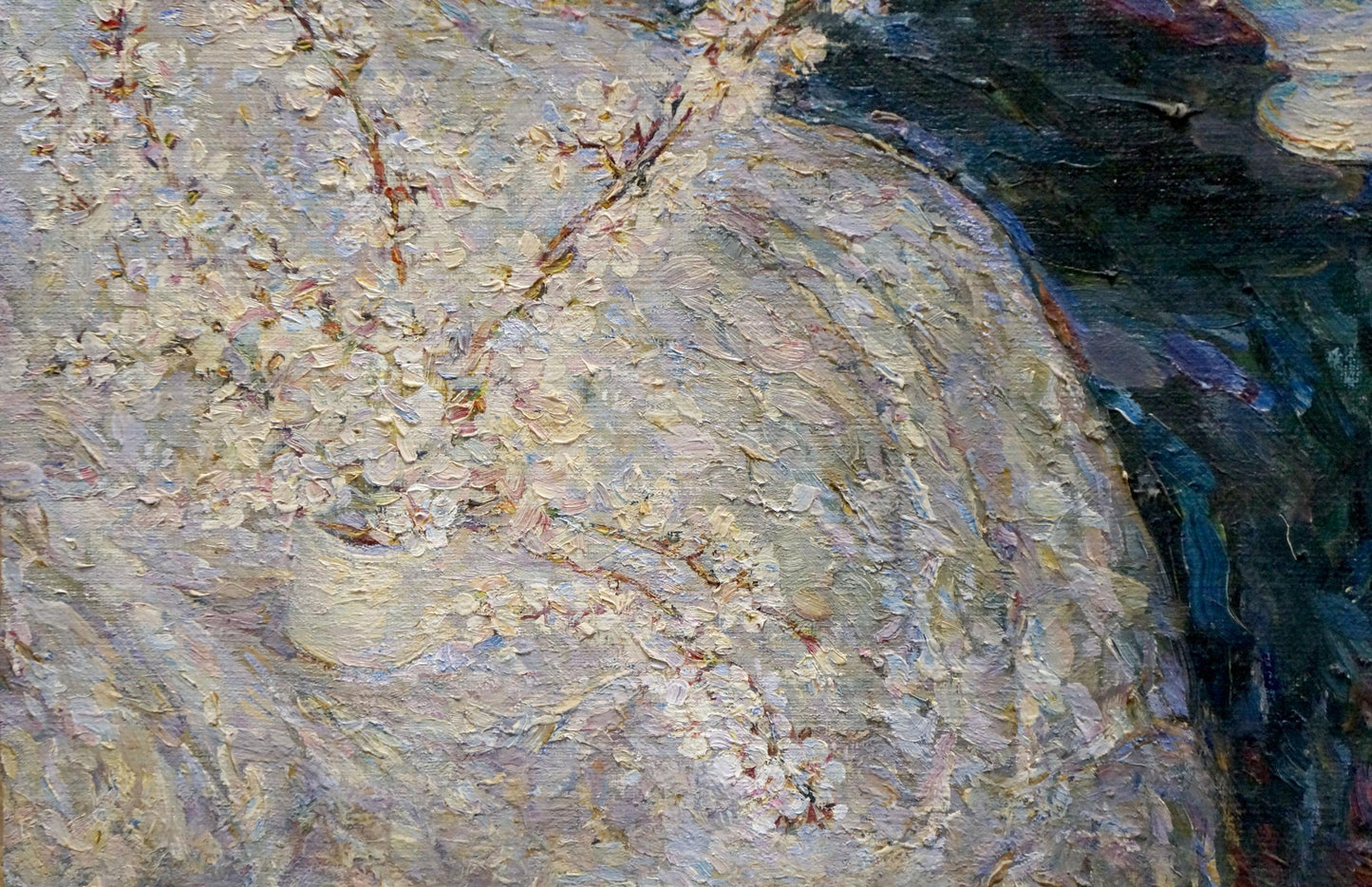 Oil painting Summer Joys by Titarenko Maria Anatolyevna, white blossoms