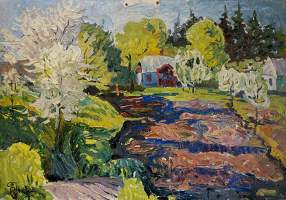 Oil painting Spring by Goncharenko Valentina Yakovlevna