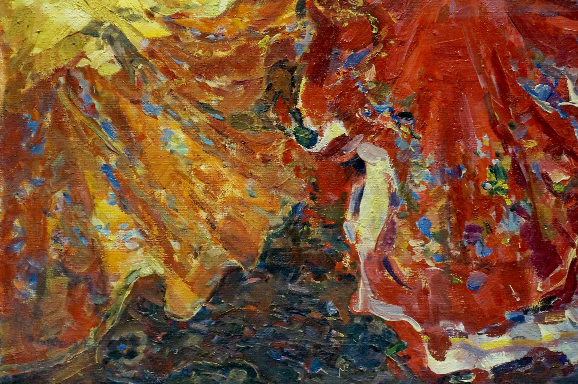 Vibrant impressionist oil painting portrait of gypsies by Tytarenko Odarka Anatoliivna