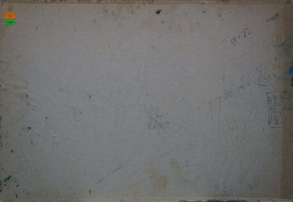 Back of weathered off-white canvas by Gaiduk Viktor Kirillovich oil painting