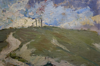 Oil painting Road to the Mountains by Kapkanets Tamara Nikitichna