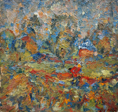Vibrant impressionist oil painting Like in Fog by Dupliy Sergey Alexandrovich