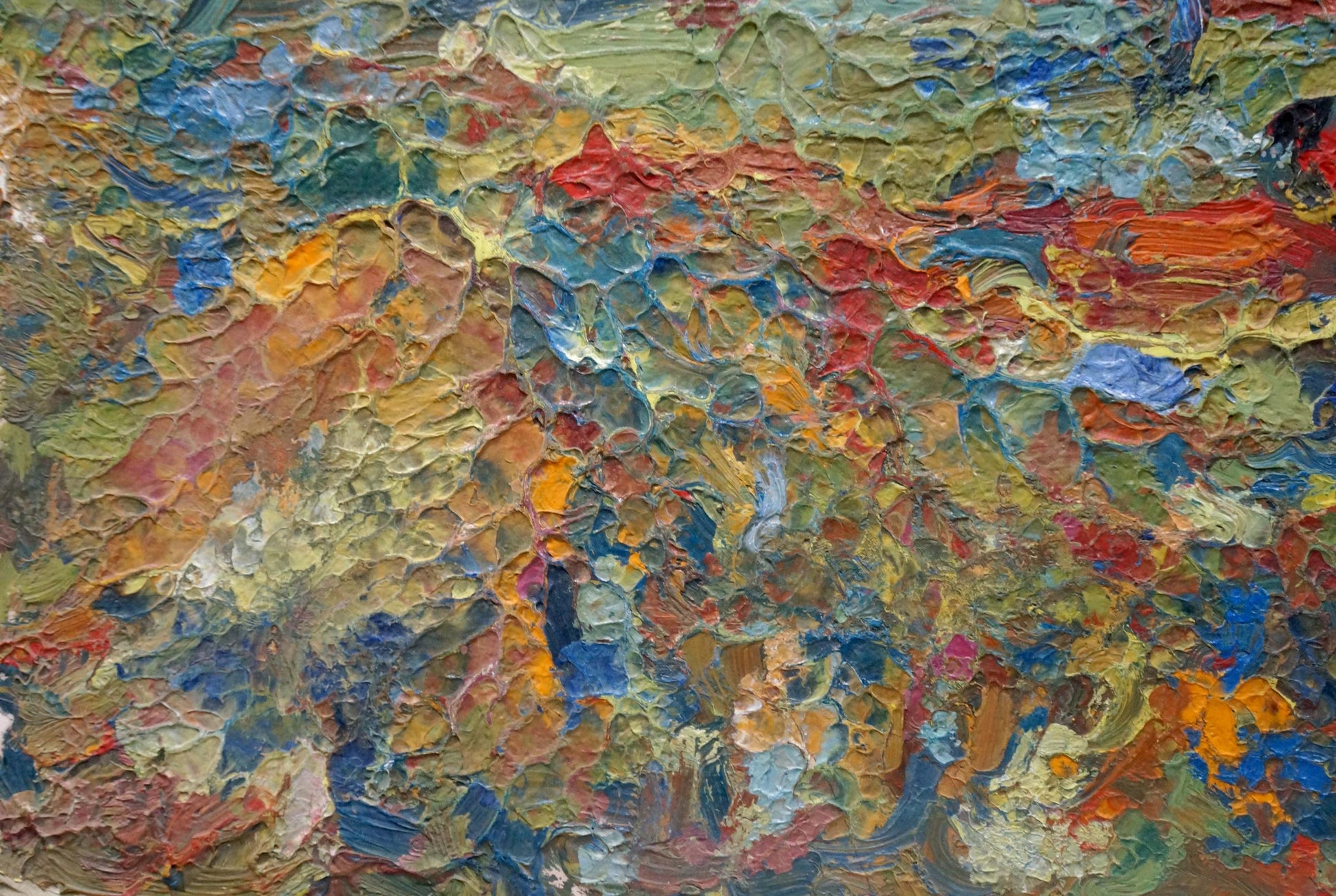 Abstract oil painting Like in fog by Dupliy Sergey Alexandrovich