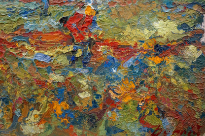 Vibrant abstract oil painting Like in fog by Dupliy Sergey Alexandrovich