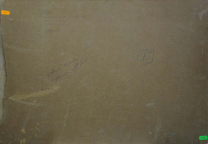 Back of beige textured canvas by Serbutovsky Andrey Andreevich Apiary oil painting