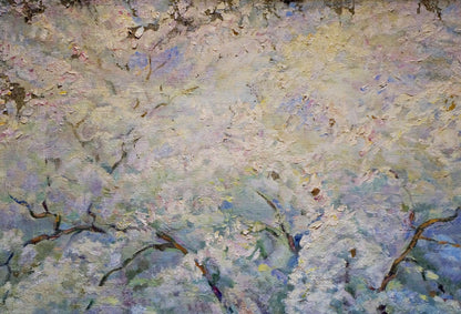 Oil painting of blooming tree by Tytarenko Odarka Anatoliivna