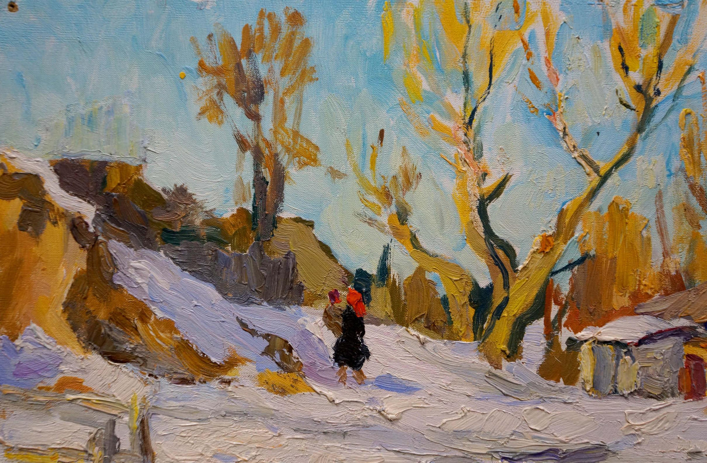 Oil painting of winter landscape by Sulimenko Petr Stepanovich