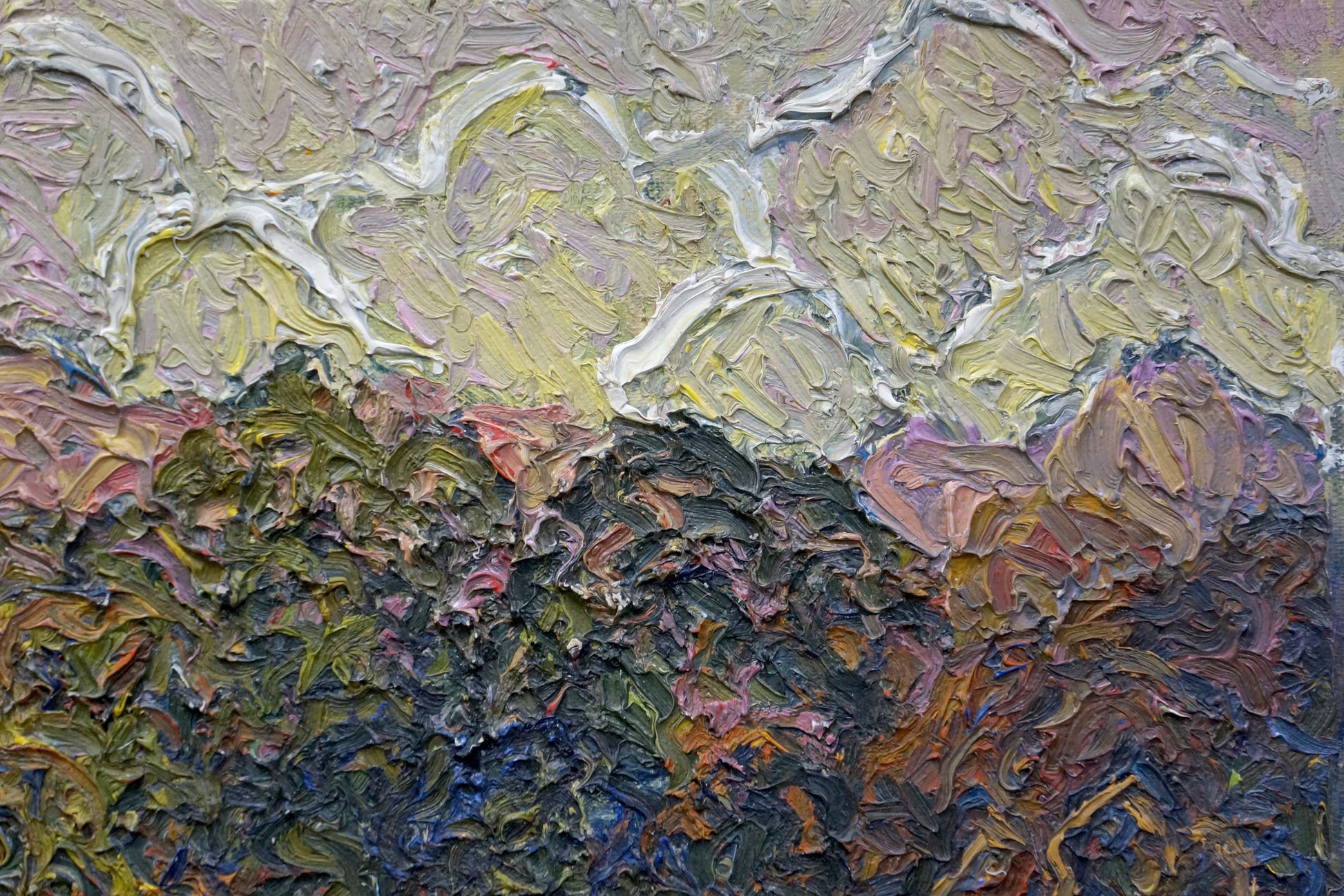Impasto abstract oil painting Sunny Day by Fomin Anatoly Nikiforovich