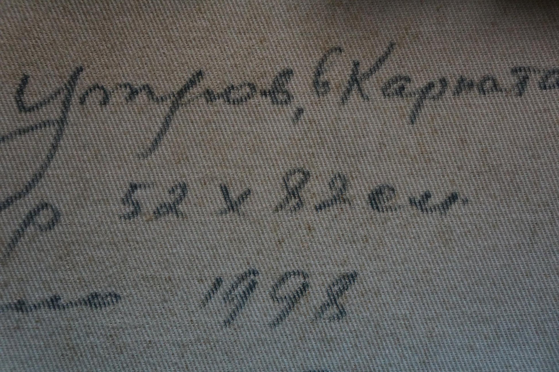 Back of Golubev Vasily Ivanovich oil painting The mountains with handwritten cursive text