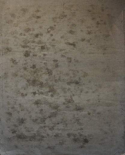 Back of Maria Titarenko oil painting with weathered stained fabric