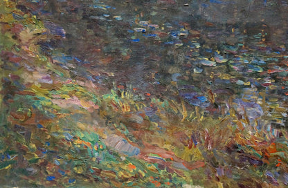 Impressionist water lilies oil painting by Titarenko Maria Anatolyevna