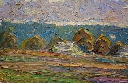 Impasto oil painting of Field landscape by Dupliy Sergey Alexandrovich