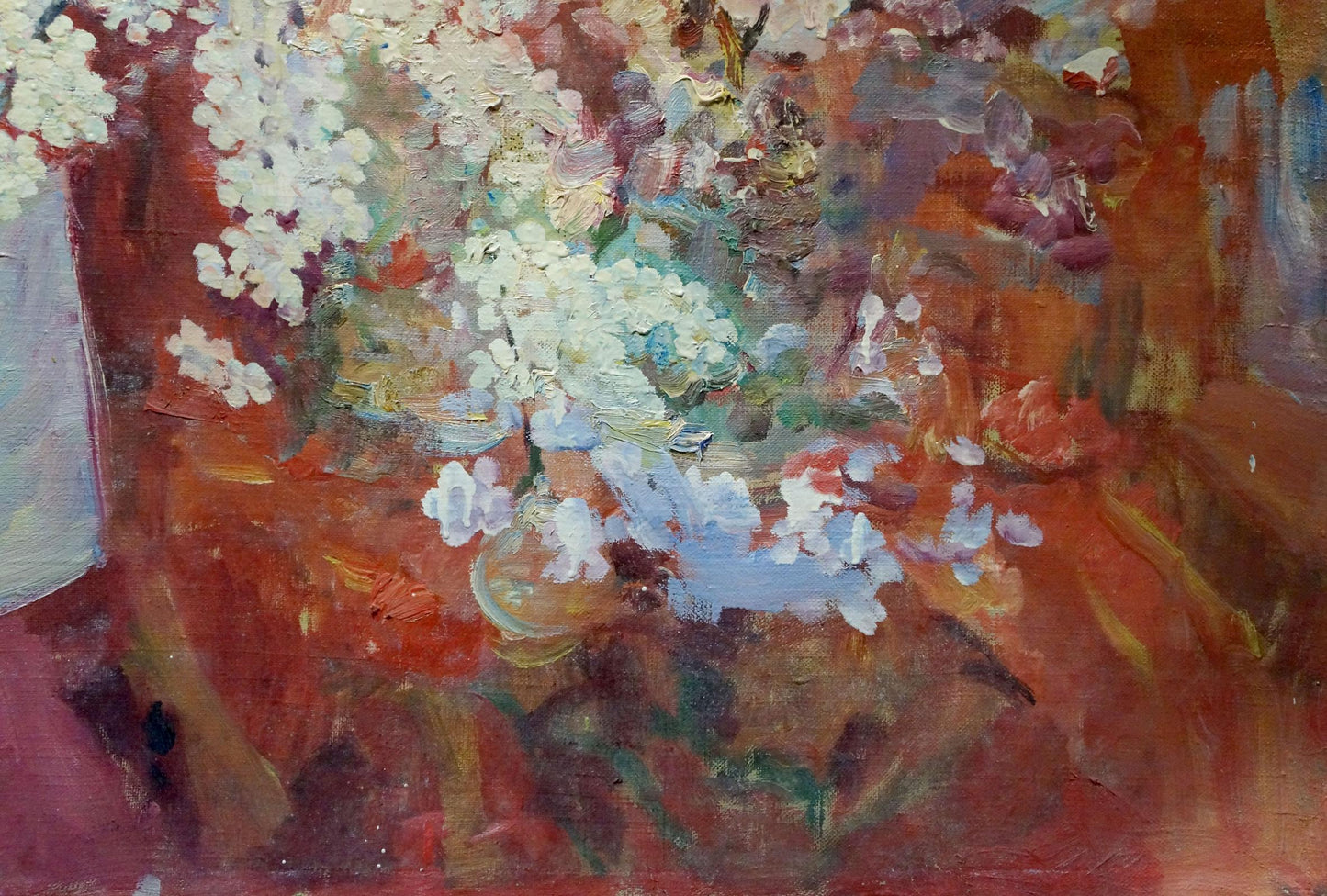 Vibrant impressionistic oil painting of Autumn bouquet by Tytarenko Odarka Anatoliivna