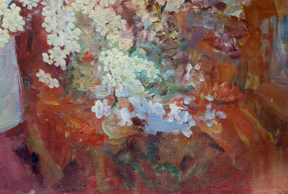Vibrant impressionistic oil painting of Autumn bouquet by Tytarenko Odarka Anatoliivna