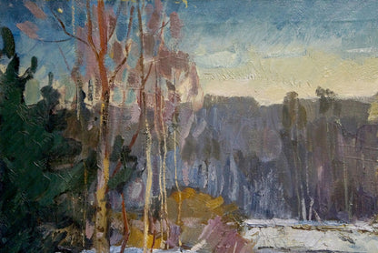 Oil painting Winter landscape by Kuts Vladimir Vladislavovich
