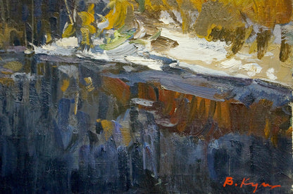 Oil painting Winter landscape by Kuts Vladimir Vladislavovich