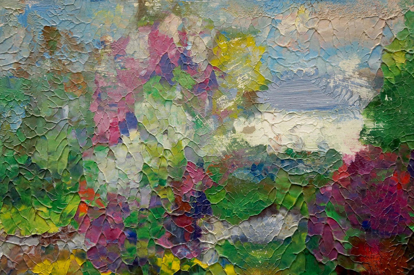 Abstract oil painting Trees Bloom by Dupliy Sergey Alexandrovich