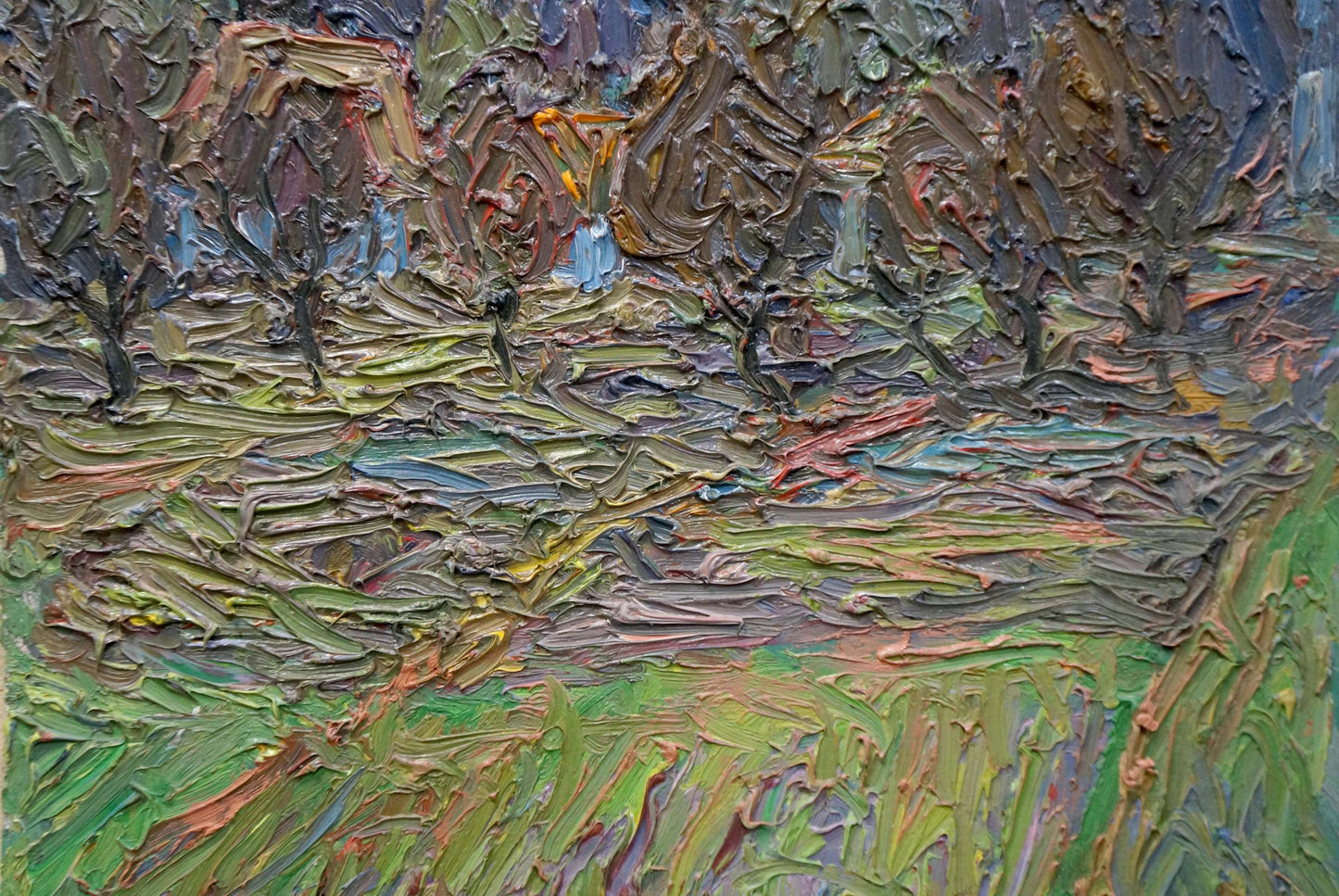 Abstract oil painting Among the Trees by Dupliy Sergey Alexandrovich