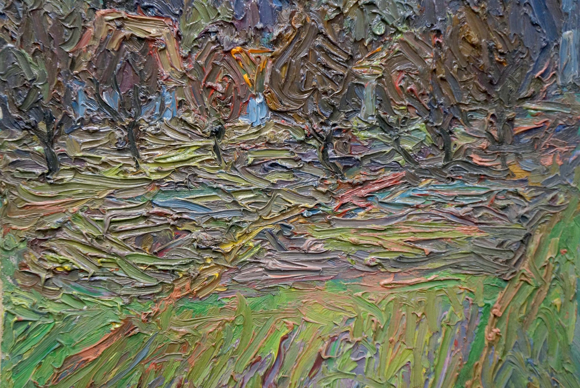 Abstract oil painting Among the Trees by Dupliy Sergey Alexandrovich