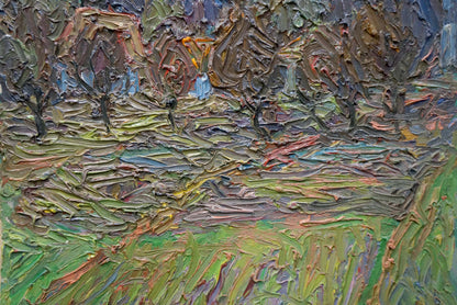 Abstract oil painting Among the Trees by Dupliy Sergey Alexandrovich