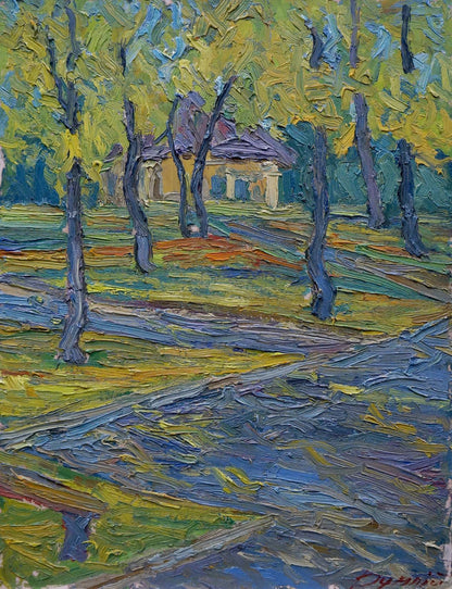 Textured impressionist painting of Estate Dupliy by Sergey Alexandrovich