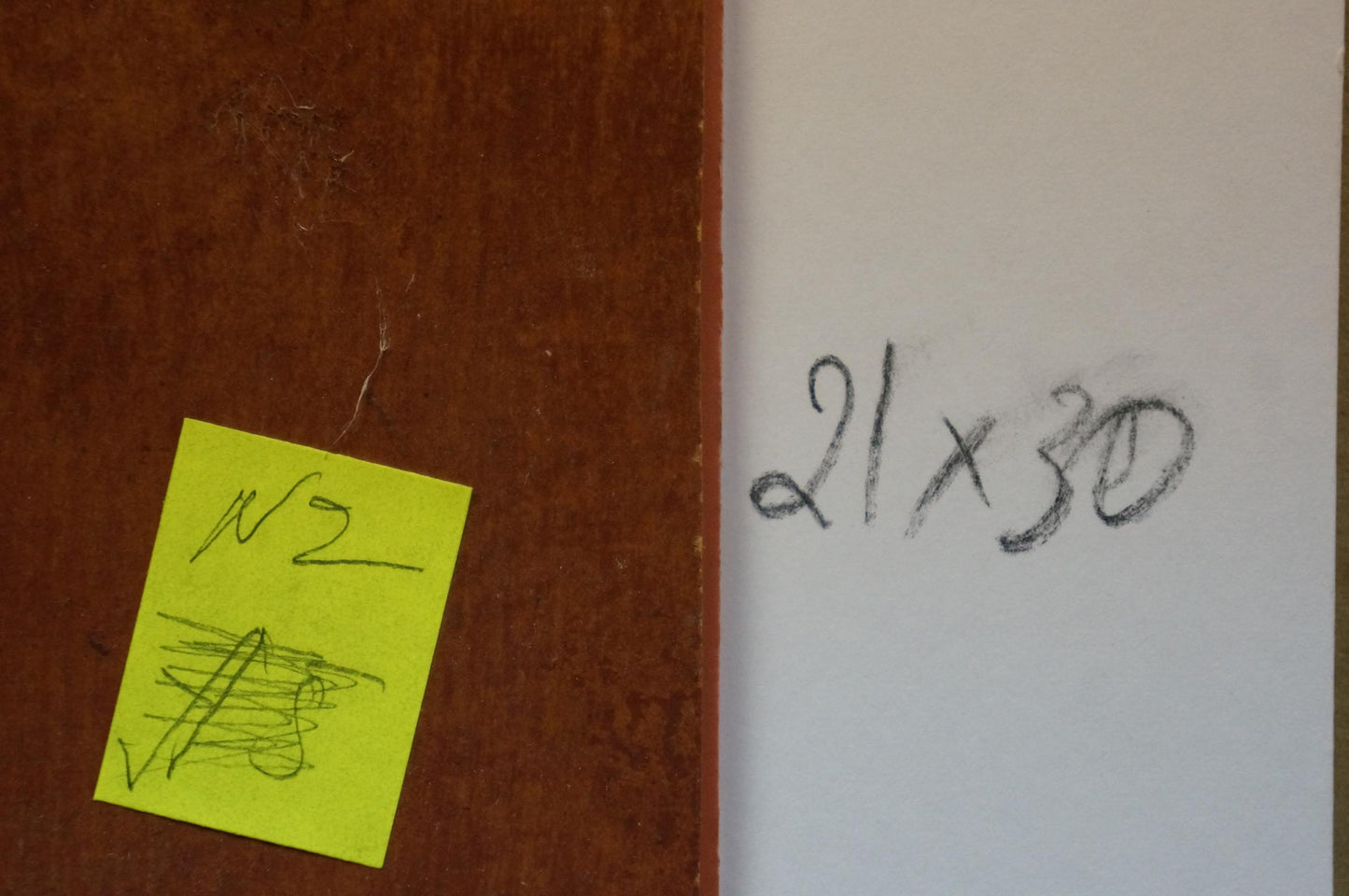 Yellow sticky note with text and doodle on Oil painting The train has started