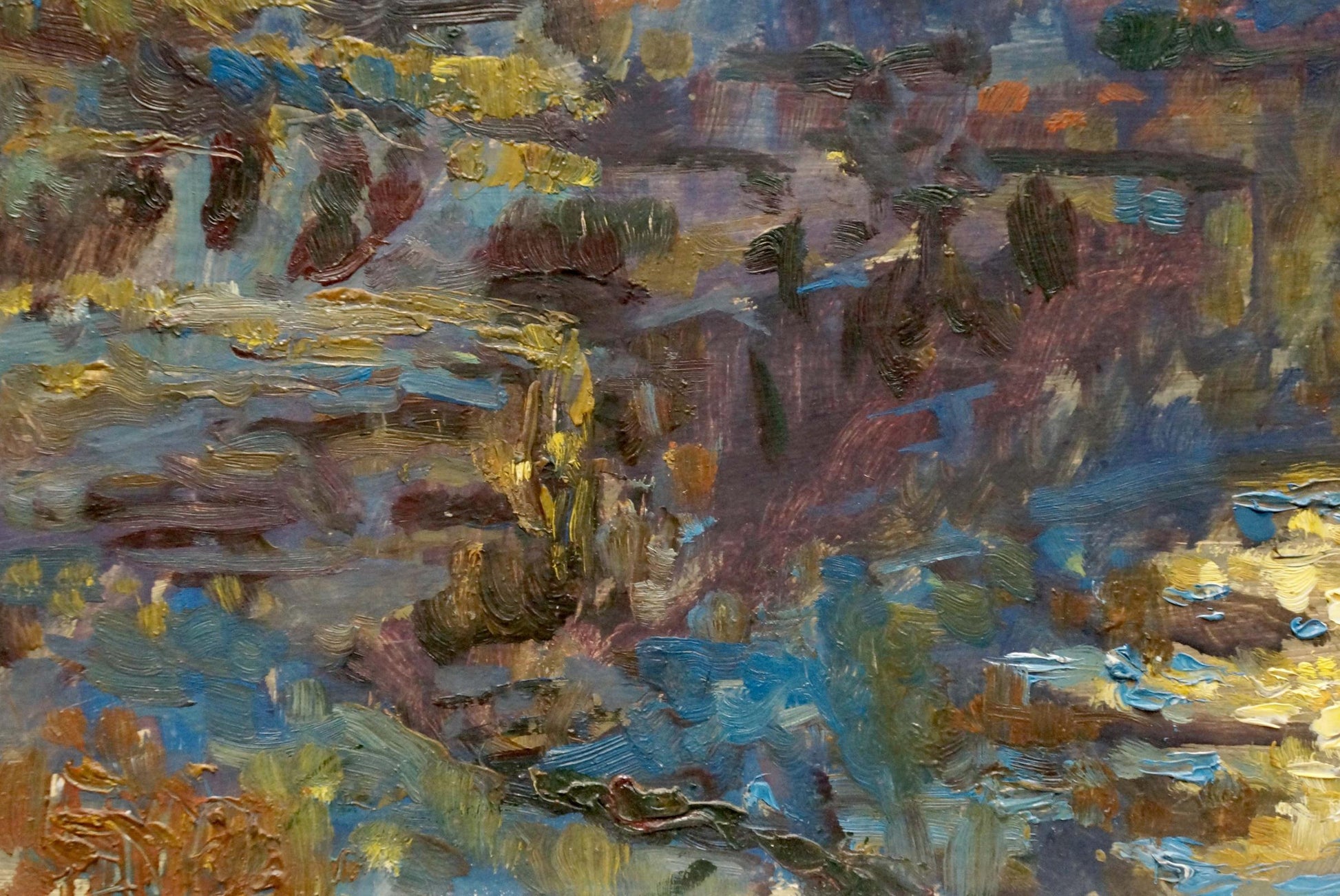 Abstract oil painting Sunset Kropko by Alexander Petrovich