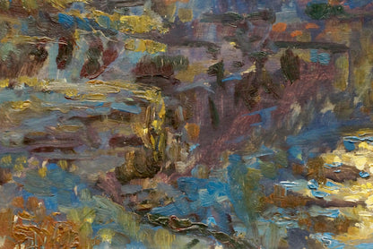 Abstract oil painting Sunset Kropko by Alexander Petrovich