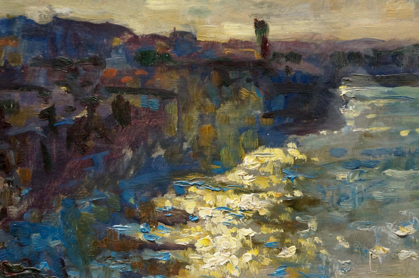 Impressionistic oil painting Sunset Kropko by Alexander Petrovich
