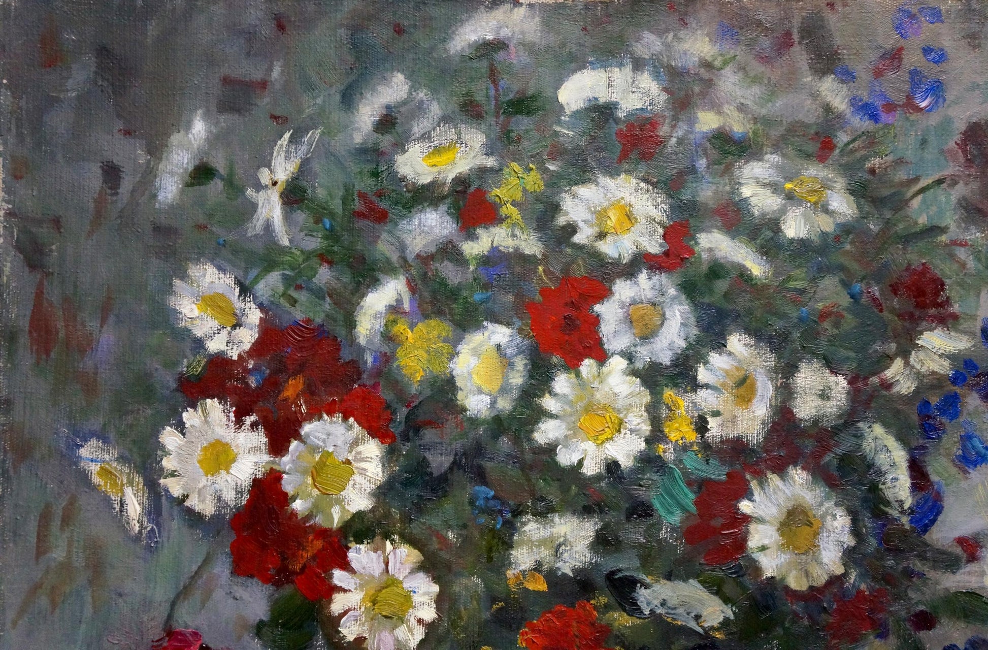 Oil painting of daisies by Golub Stepan Filippovich