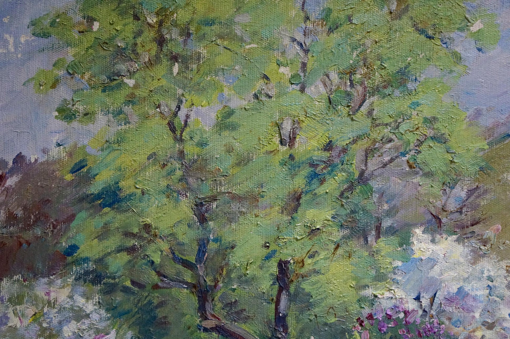 Vibrant impressionist oil painting Spring has come by Kisil Grigory Alekseevich