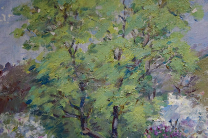 Vibrant impressionist oil painting Spring has come by Kisil Grigory Alekseevich