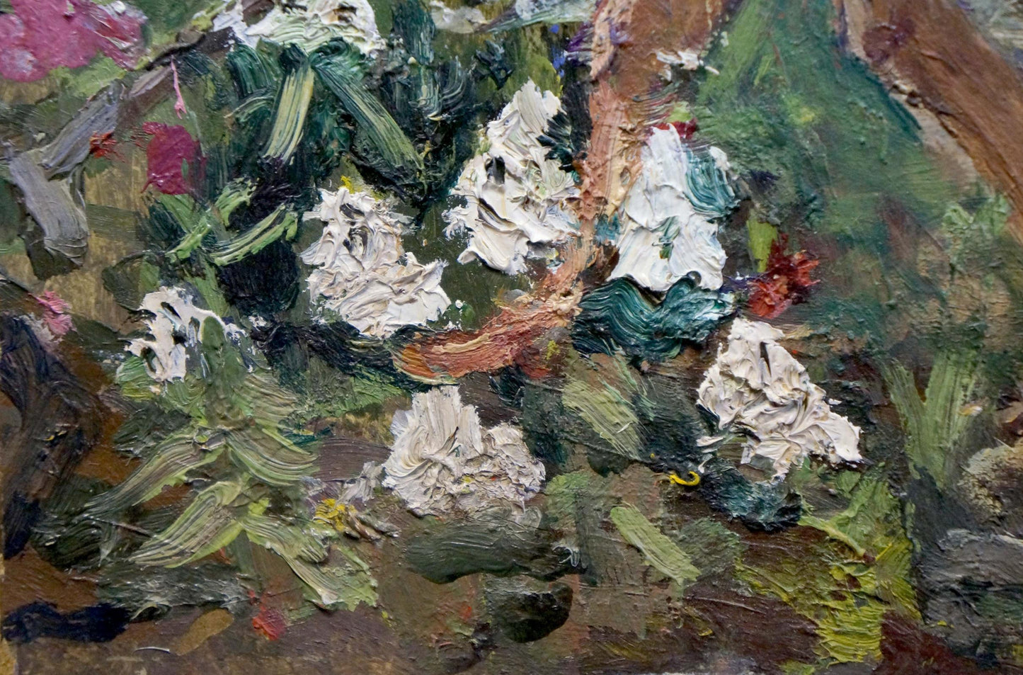 Oil painting of white flowers by Yagodin Vyacheslav Vladimirovich