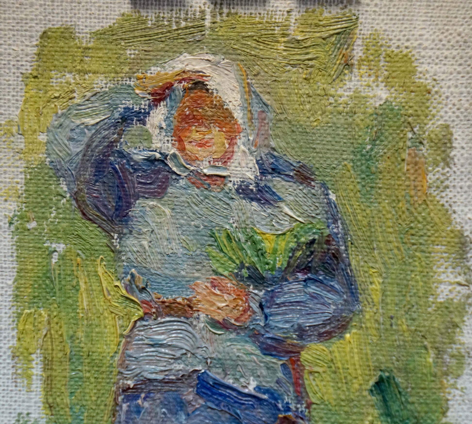 Oil painting of Tsvetkova Valentina Petrovna’s grandmother portrait