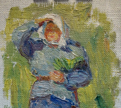 Oil painting of Tsvetkova Valentina Petrovna’s grandmother portrait