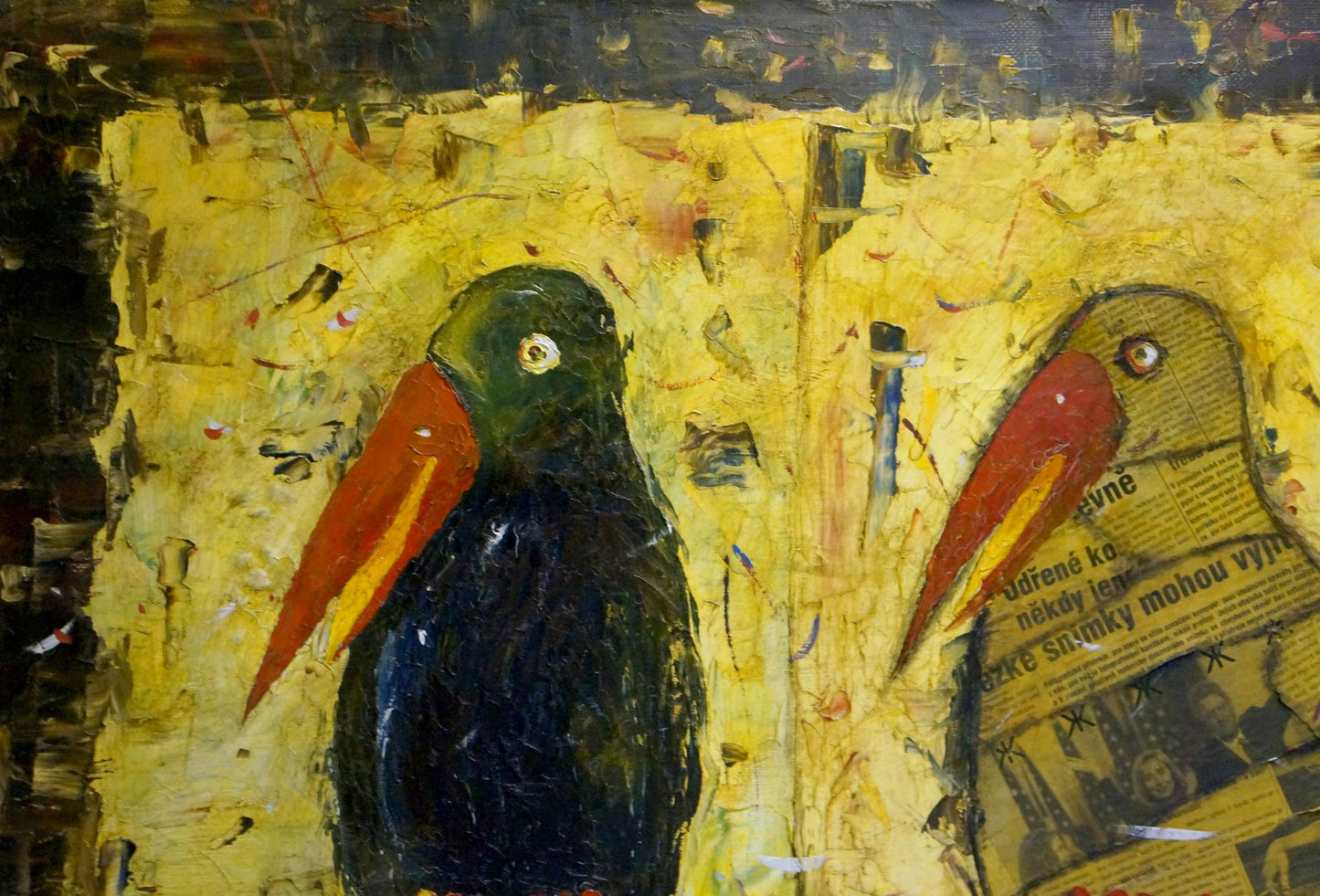 Oil painting Two Ravens by Kuzenny Leonid Anatolievich