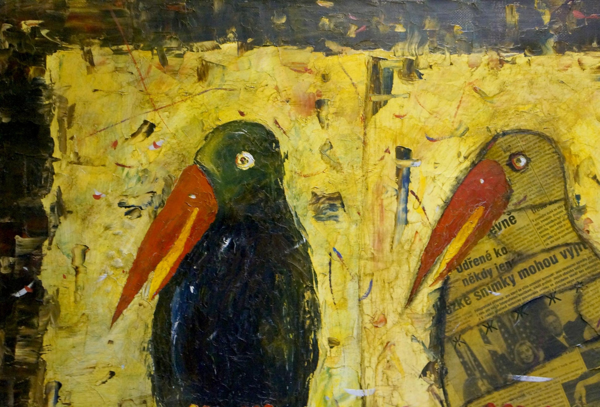 Oil painting Two Ravens by Kuzenny Leonid Anatolievich